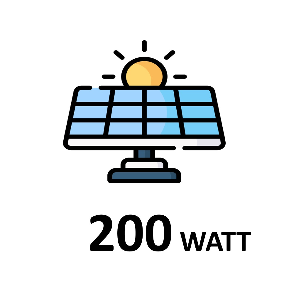 pannello solare da 200w a 12v - esempio
