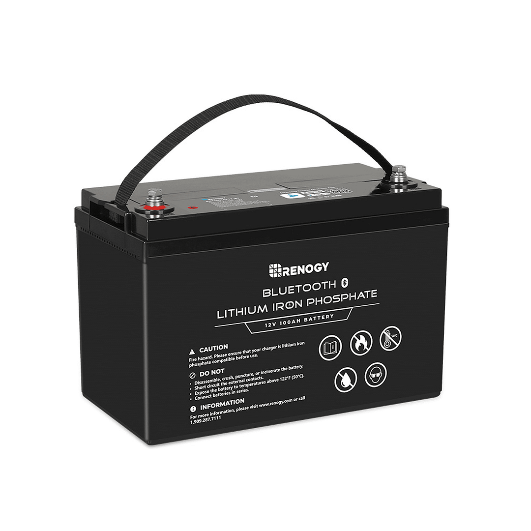 renogy batteria litio 100ah migliori prestazioni per camper e barca impianto elettrico