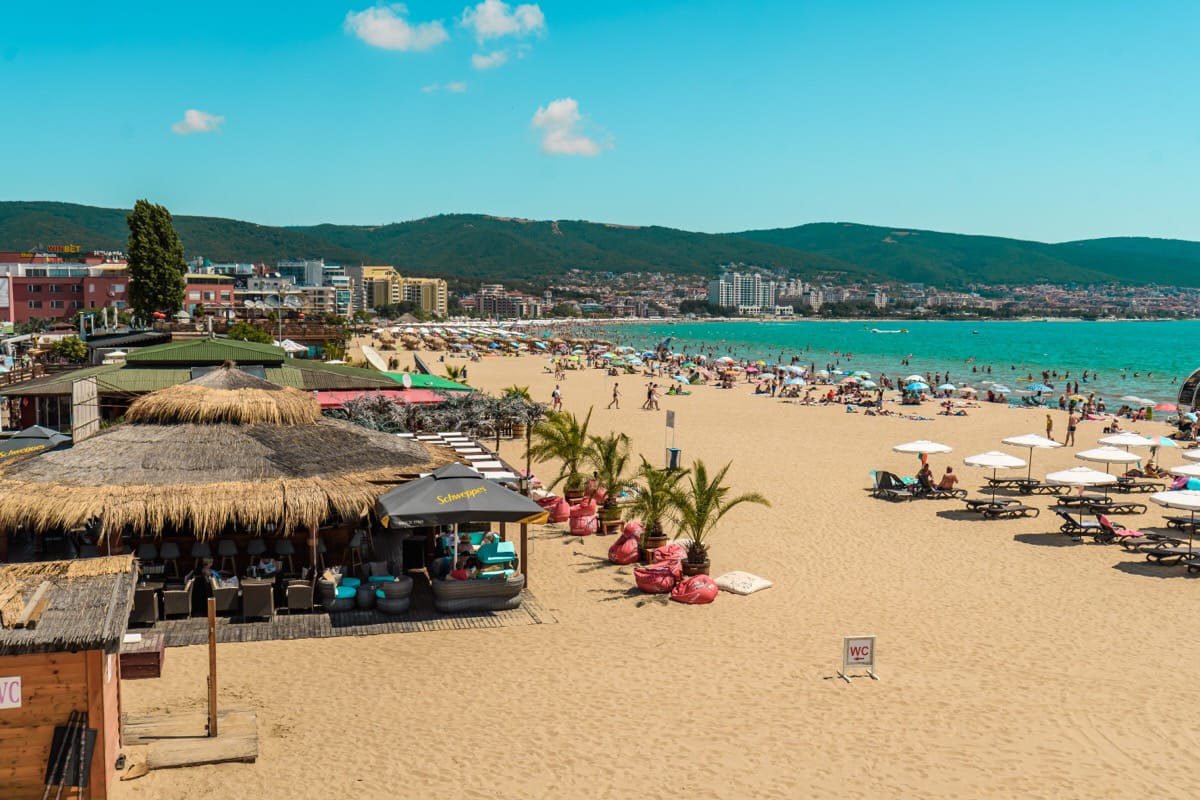 sunny beach in bulgaria