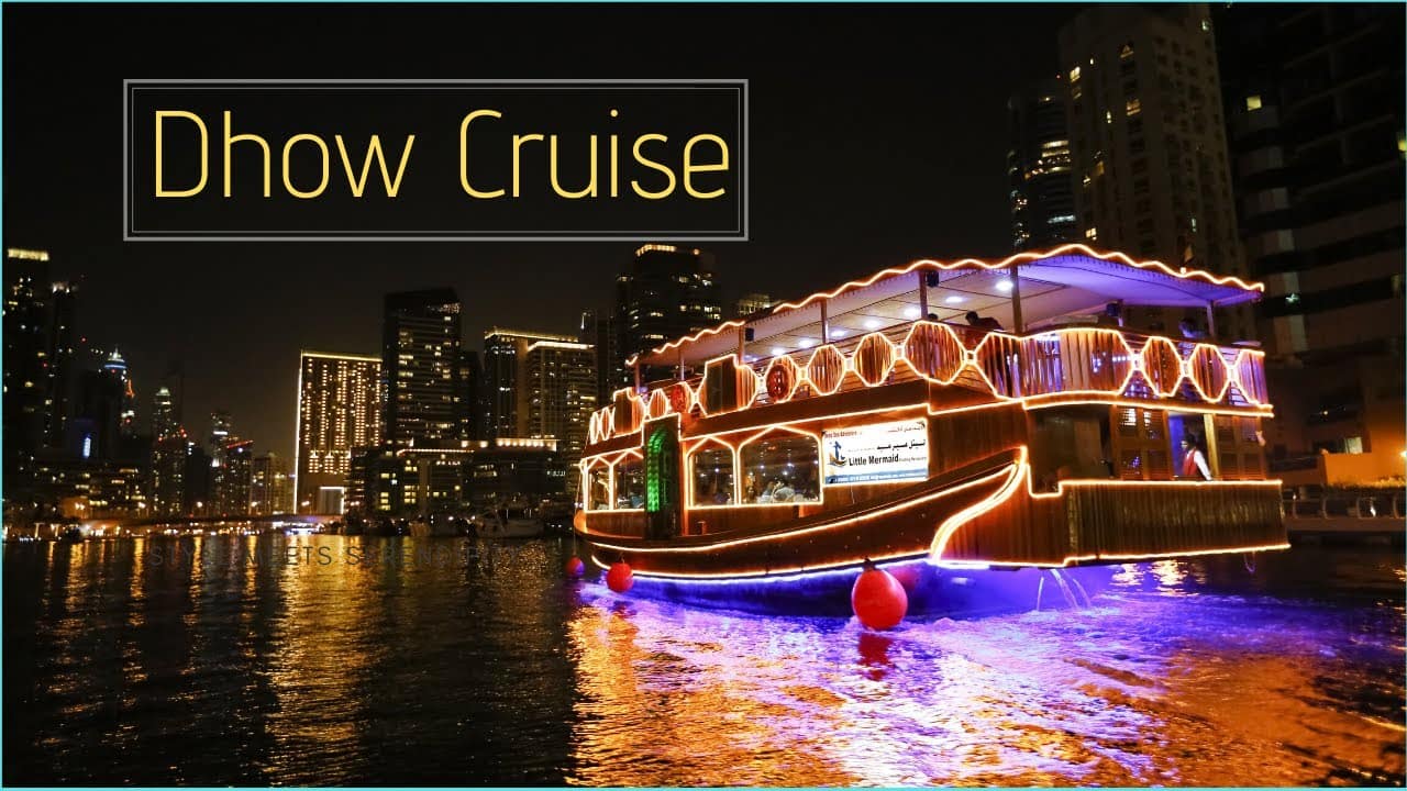 dhow cruise in dubai - a luxurious dinner experience in dubai marina