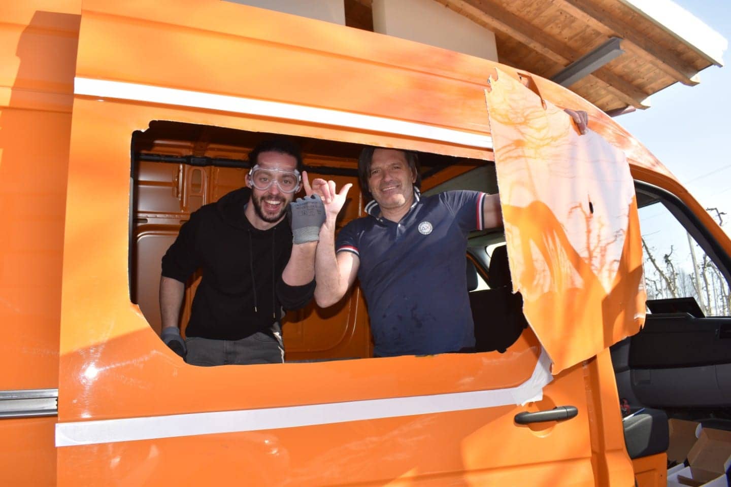 f aaa windows cut windows diy camper - how to camper a van