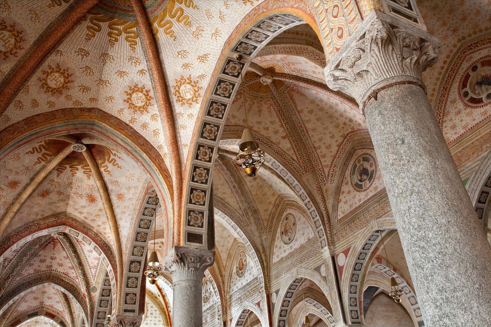 Milan - Interior of church Santa Maria delle Grazie