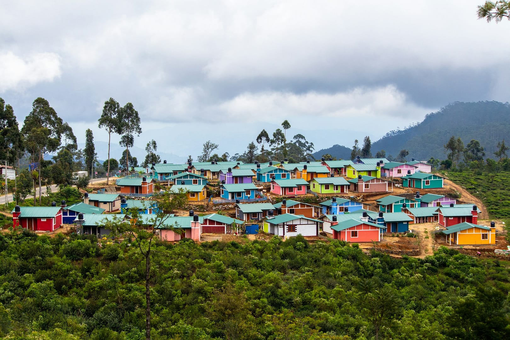 colorful village in sri lanka