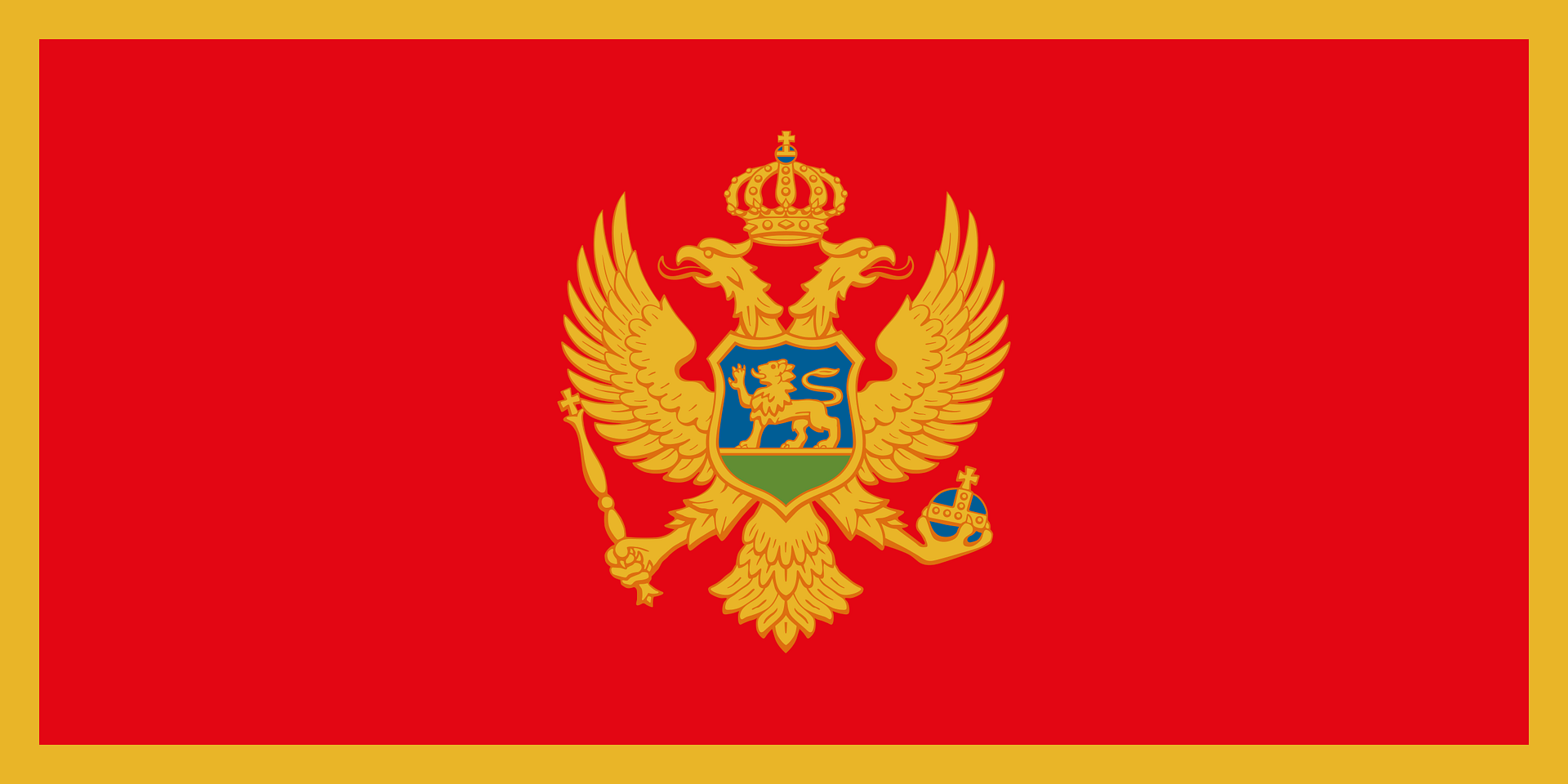 MONTENEGRO HAS ONE OF THE MOST COMPLEX FLAGS IN EUROPE